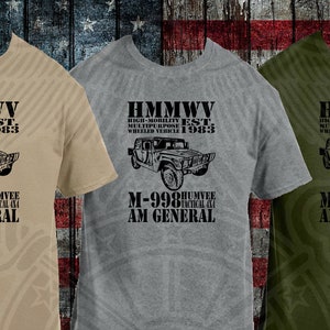 AM General HMMWV M998 Militärfahrzeug Betrieb Wüstensturm Betrieb irakische Freiheit T-Shirt