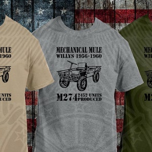Willys M274 Mechanical Mule Military Vehicle Vietnam War T-Shirt