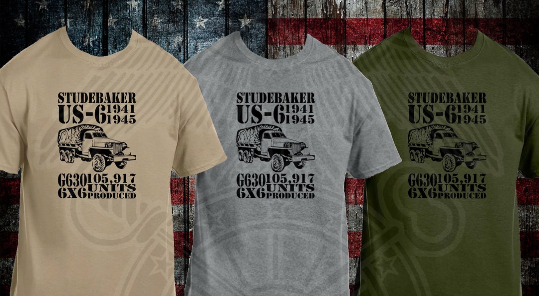 T-shirt Militaire Willys MB WW2 - Armée Américaine Alliés - Motif D-DAY Normandie - Coton