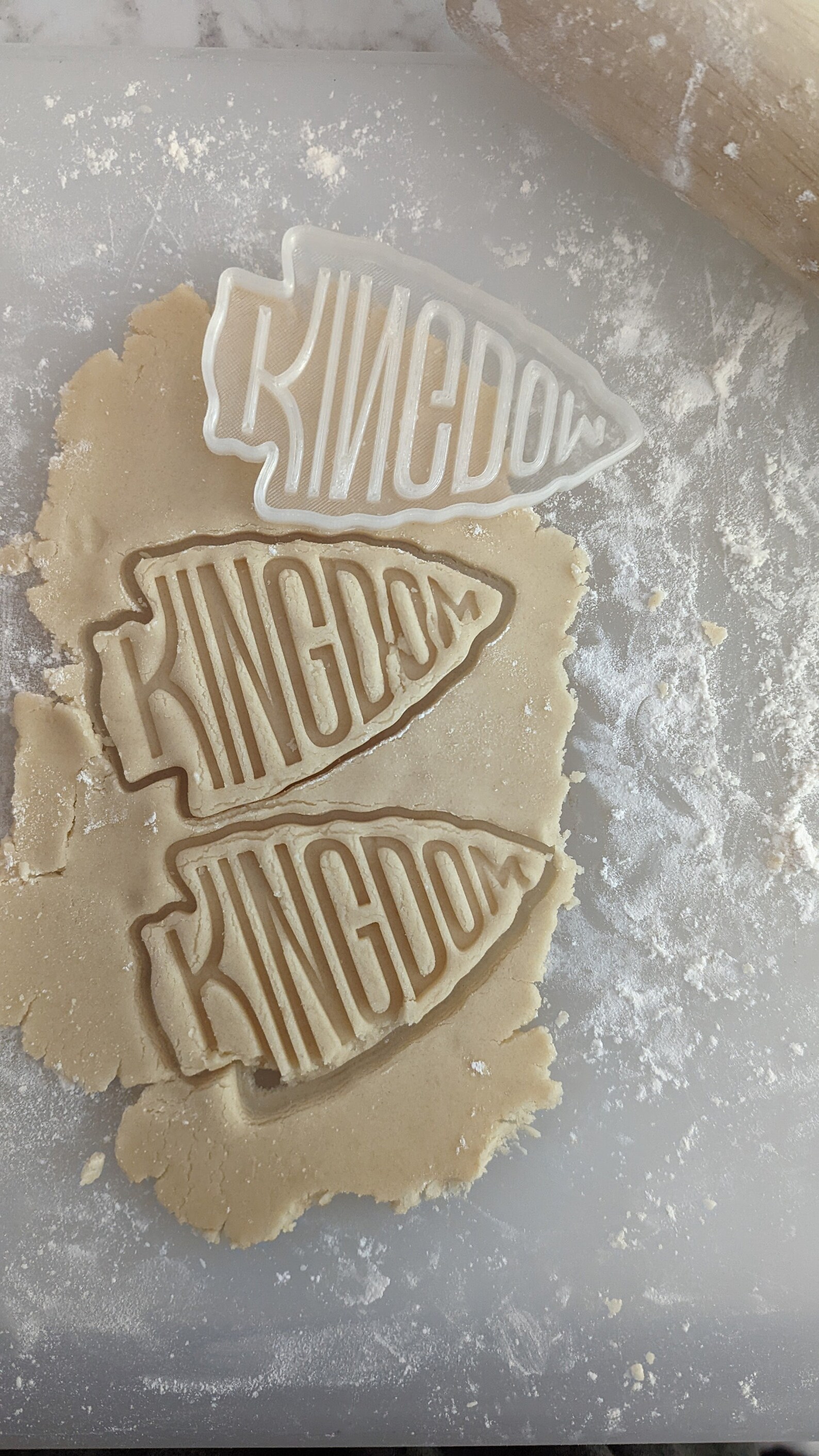 Chiefs Kingdom KC Kansas City Cookie Cutter Baking Sports Person Red