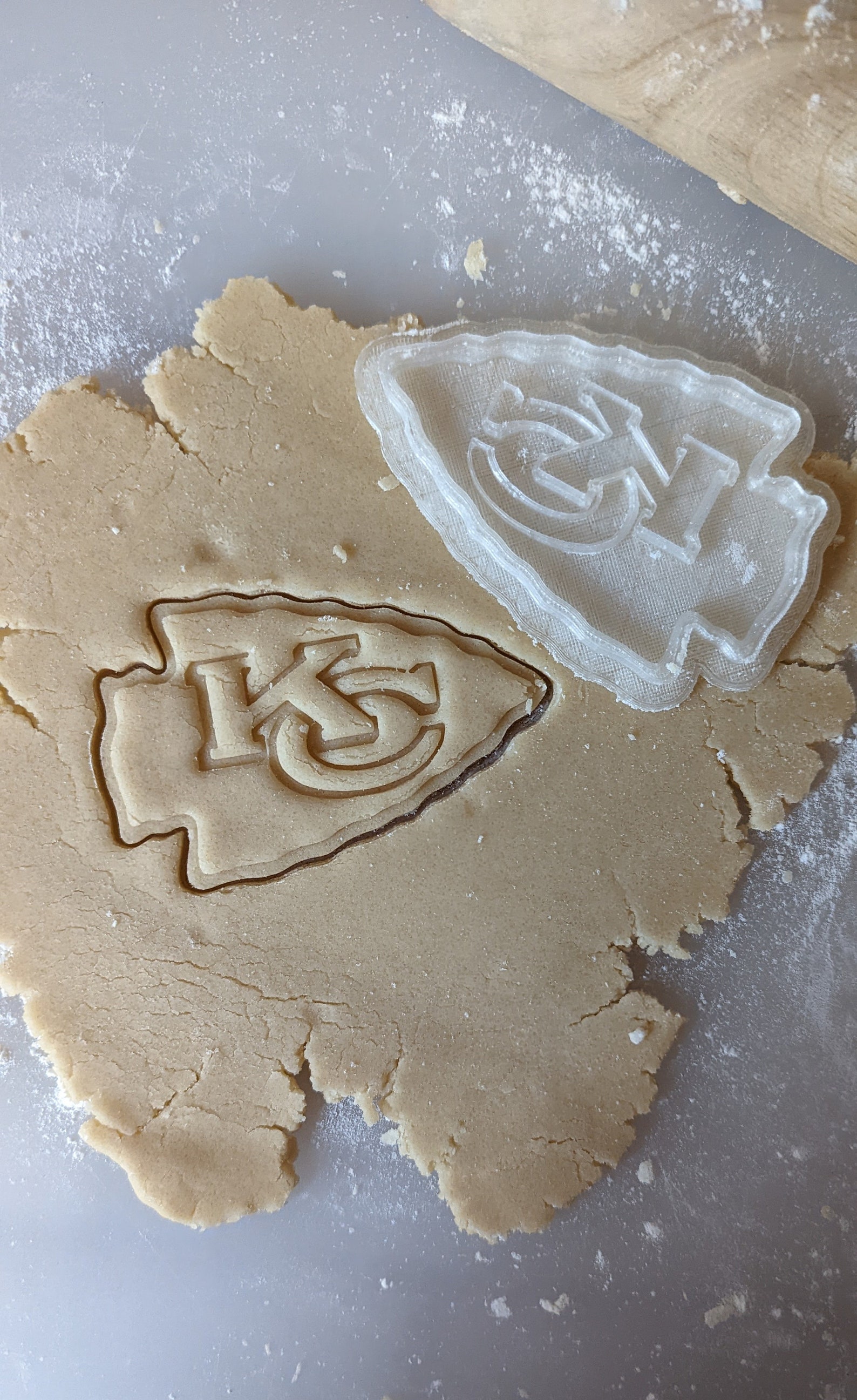 KC Kansas City Chiefs Cookie Cutter Baking Sports Person Red Etsy