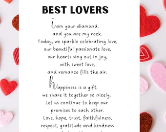 Romantic Love Poem Print – Valentines Gift Ideas (Digital Download)