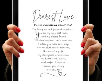 Love Poem Gift: Romantic Verse for Wife, Husband (Digital Download)