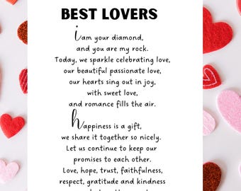 Romantic Love Poem Print – Special Gift for Couple (PDF)