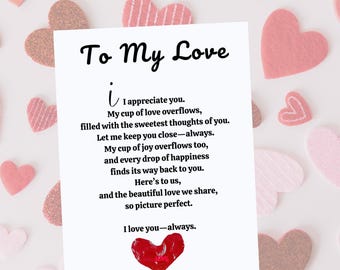 Love Poem Print | Romantic Anniversary Gift | Birthday Gift for Wife (Digital Download)
