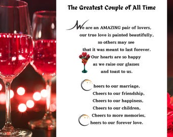 Romantic Couples Poem - Anniversary Gift, Love Poetry (PDF Pattern)