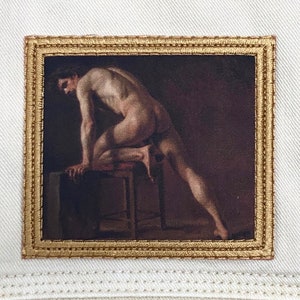 Gustave Courbet, Study of a * Man - Iron on Patch