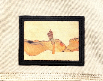 Egon Schiele, Totes Madchen - Iron on Patch