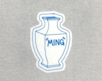 Ming Vase - Iron On Patch