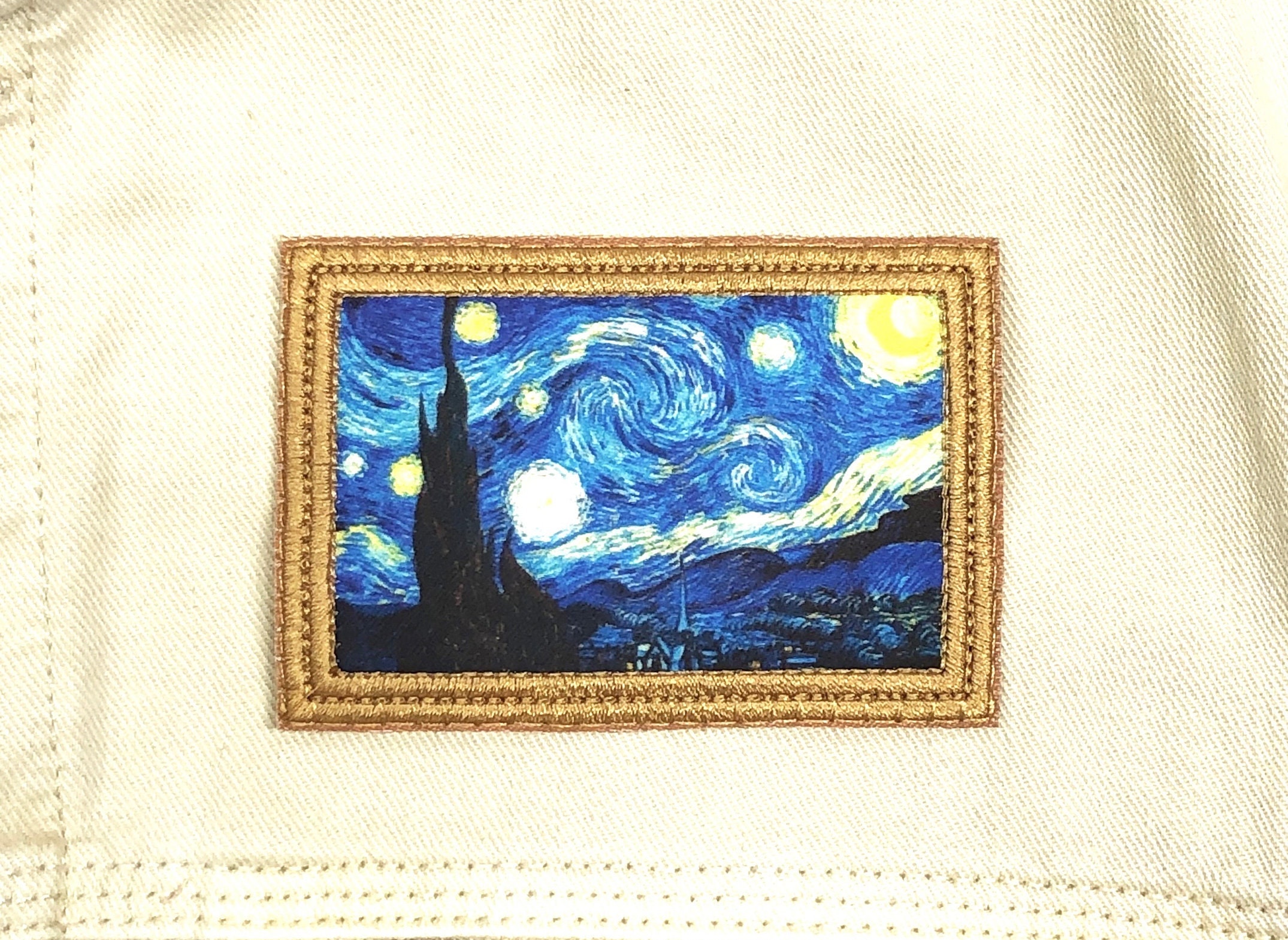 Van Gogh, Starry Night - Iron on Patch