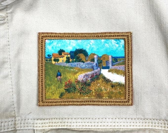 Van Gogh, Farmhouse in Provence - Iron on Patch
