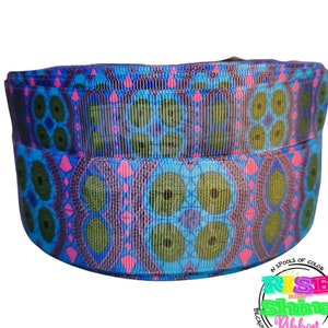 African Binta design Grosgrain Ribbon Printed. 3 Yards. Black Girl Ribbon. Tutu Skirt. Juneteenth. Hair bow. Kwanzaa. African fabric