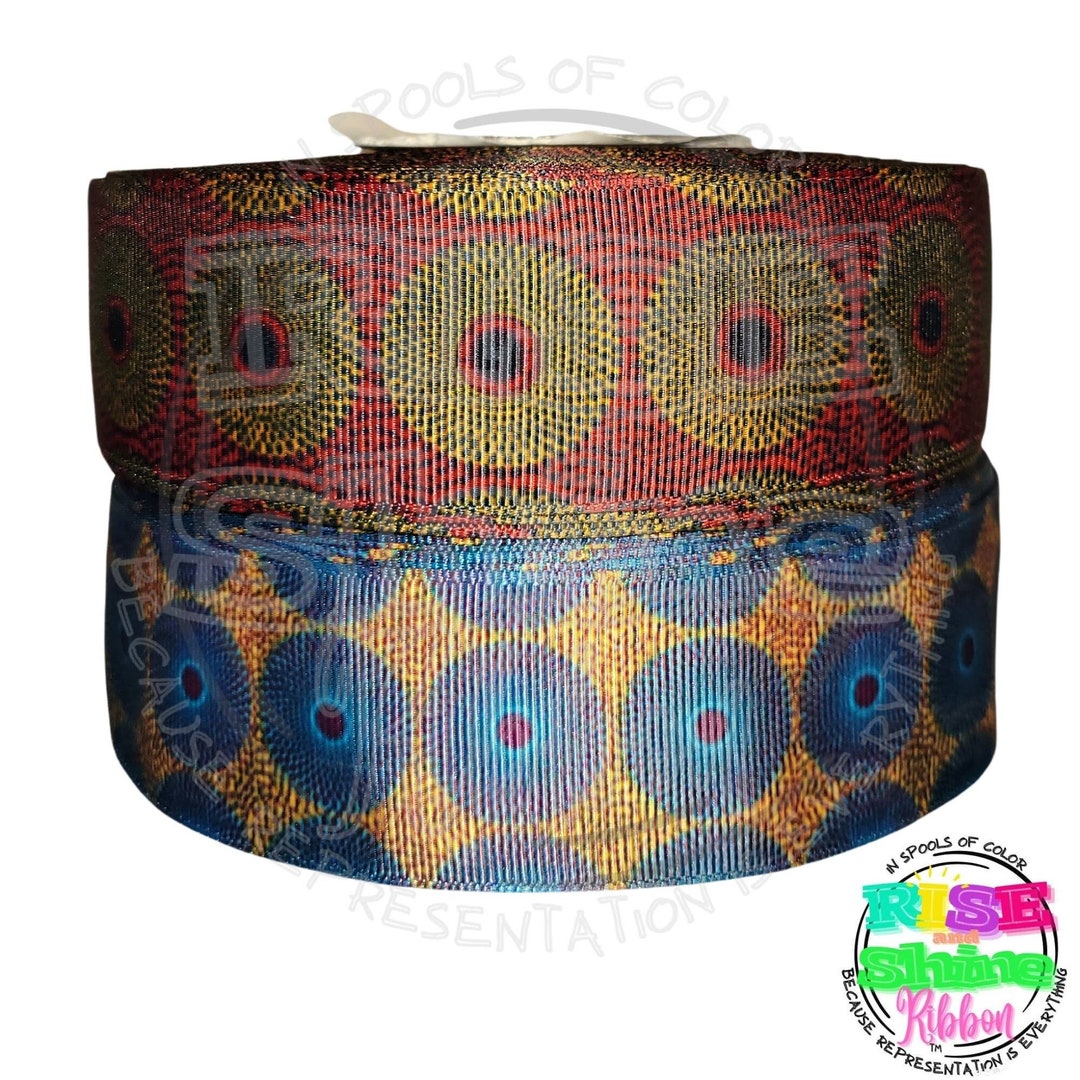 African Ankara Grosgrain Ribbon, Black & Brown Girl Print, 3 Yards - Etsy