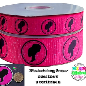 Brown Barbz Grosgrain Ribbon Printed. 3 Yards. Black Girl. Brown Girl. Ruffle Socks. Hair bow. Wreath, ribbon tutu