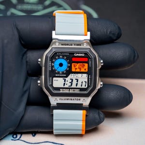 Custom Casio AE-1200 Watch: Hydromod, Color Filter, Magnetic Strap