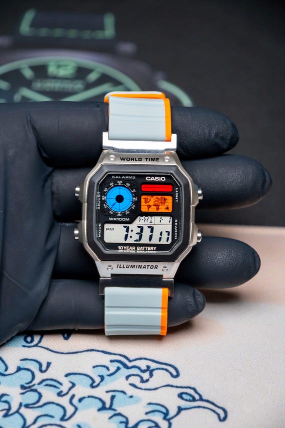 CASIO AE-1200WH M-Edition ショップカスタム ライカMに着想を得た時計カシオ「M-Edition」：「AE1200」のカスタム