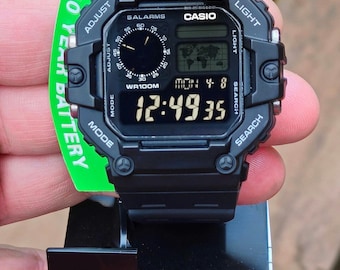 Custom Casio 'King Royale' Watch: Blacked Out, Oil Filled