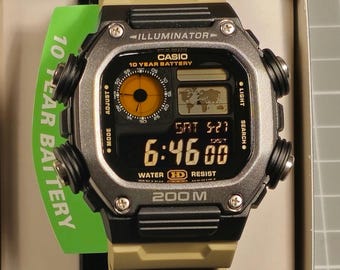 Casio AE-1200 をベースに改造した時計。DW-291「デザート」ケースと