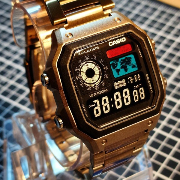 Casio AE-1200 modified watch