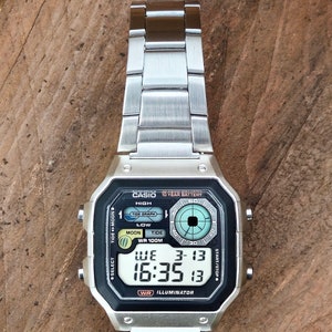 Modified CASIO WS-1700 "Royale mod" Stainless Steel Bracelet