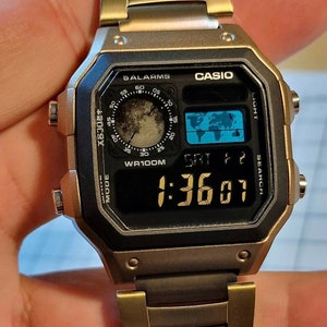 Modified Casio AE-1200 "Full Moonshine" bronze color case Hydromod