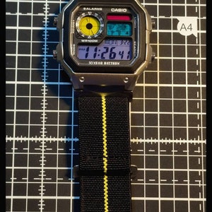 Customizeable Casio AE-1200 Colorful watch in SILVER case. Pick your own colors. image 4