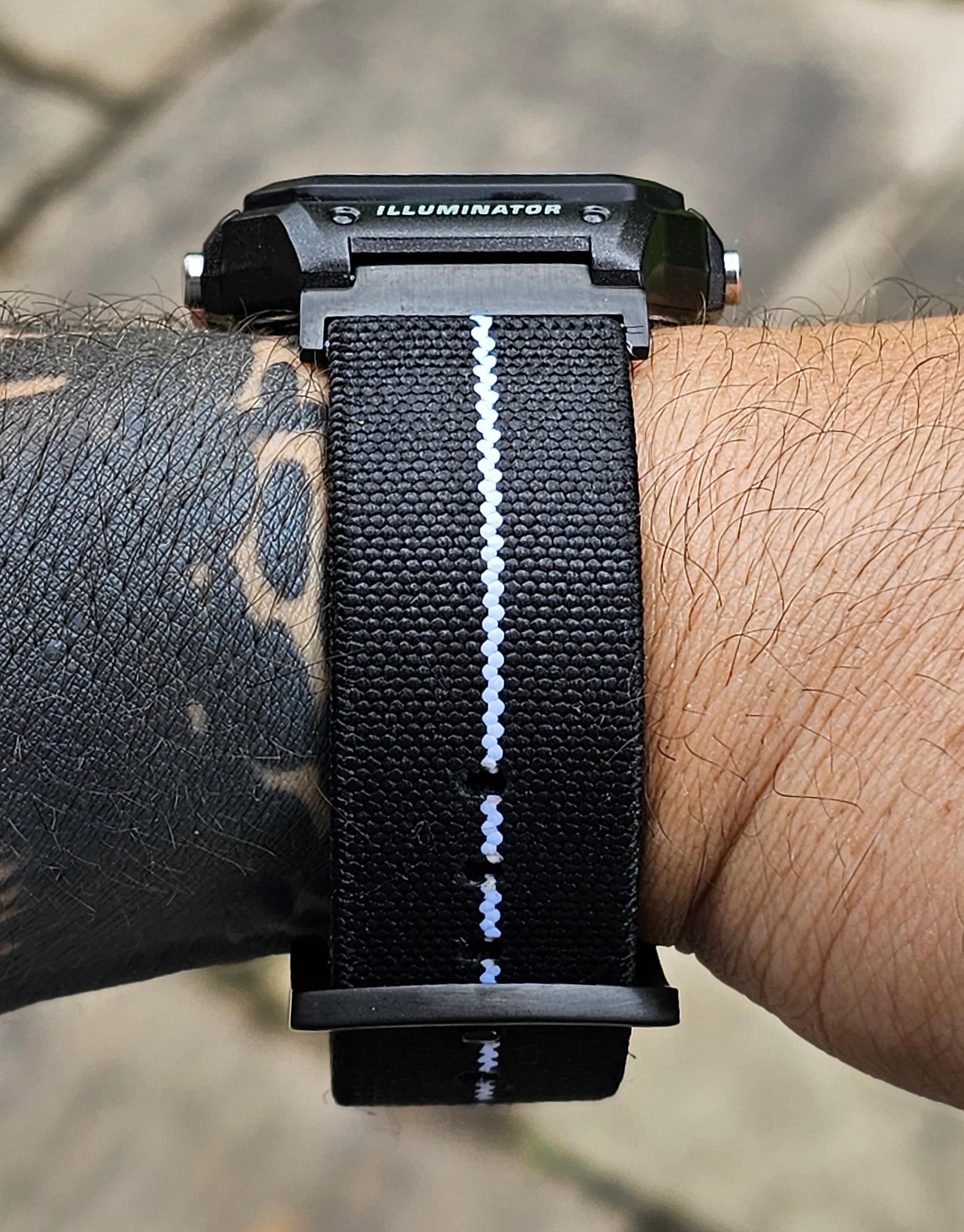 時計 Casio AE1200Custom ALL BLACK Custom Black Casio AE-1200 Watch: Polarized LCD, Hydromod Case