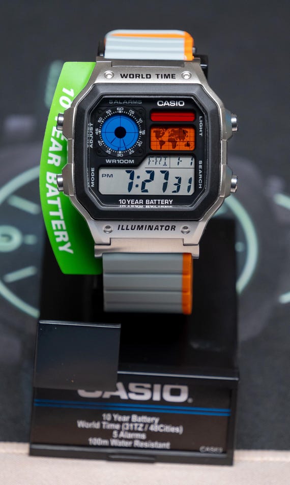 Custom Casio AE-1200 Watch: Hydromod, Color Filter, Magnetic Strap