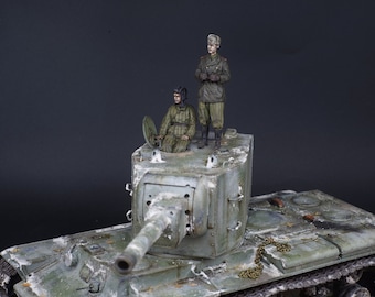 Tanque soviético KV-1 de la Segunda Guerra Mundial a escala 1/35