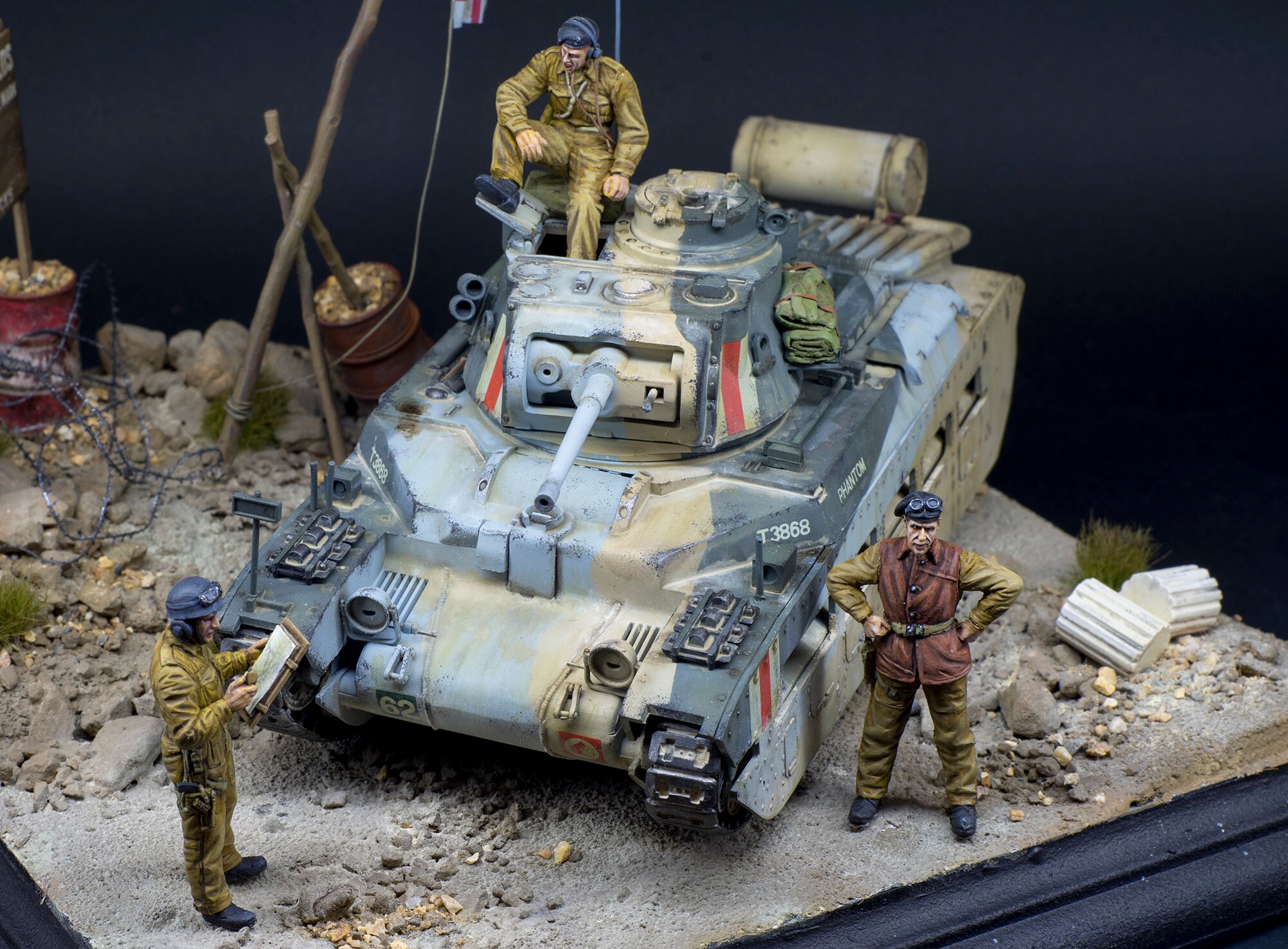 マチルダ Mk.III/IV 第二次世界大戦イギリス歩兵戦車ジオラマ 1