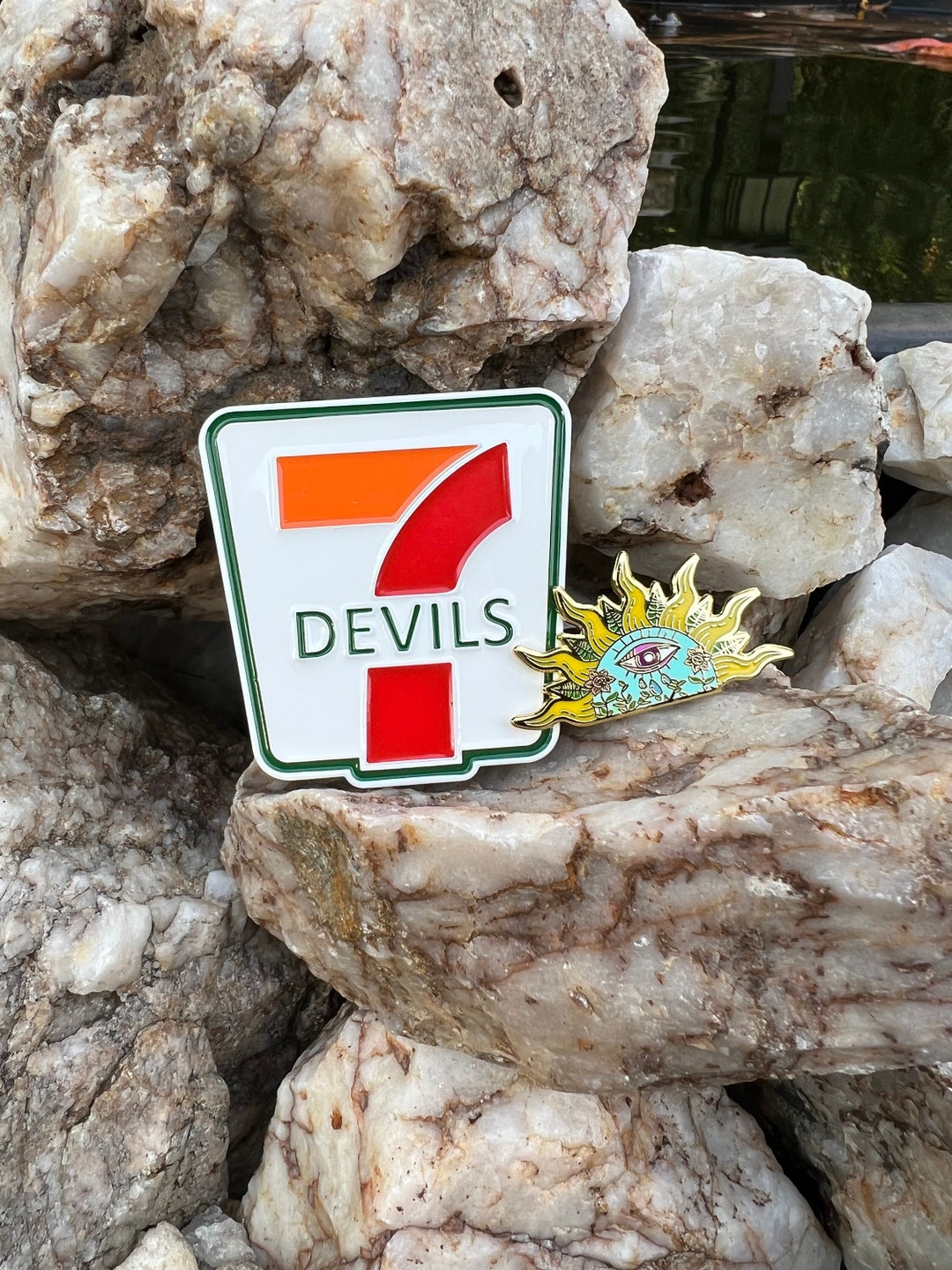2 Pin Set 7 Devils & Their Names Are the Trees Original Pin Etsy