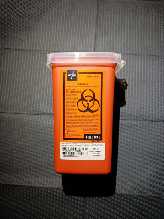 Medline Sharps Container for Tattoo Needles Etsy