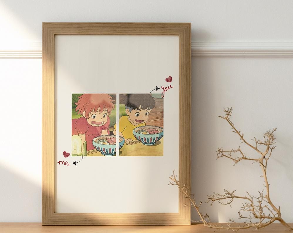 Studio Ghibli Poster Set of 3 - Iconic Movie Scenes - Anime Wall Art ...