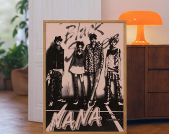 Nana Anime Poster Set, Japanese Art Prints, Digital Download, Printable Wall Decor