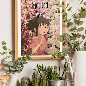 Studio Ghibli Poster Set of 3 Famous Movies Decor Anime Wall Art Aesthetic Prints Scene Illustrations Room Decor Digital Download Paintings