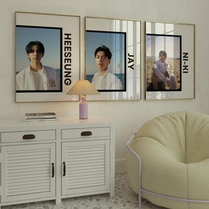 Set of 7 ENHYPEN Art | K-Pop Wall Art | ENHYPEN Inspired Decor | Printable K-Pop Poster | ENHYPEN Merchandise | Instant Download