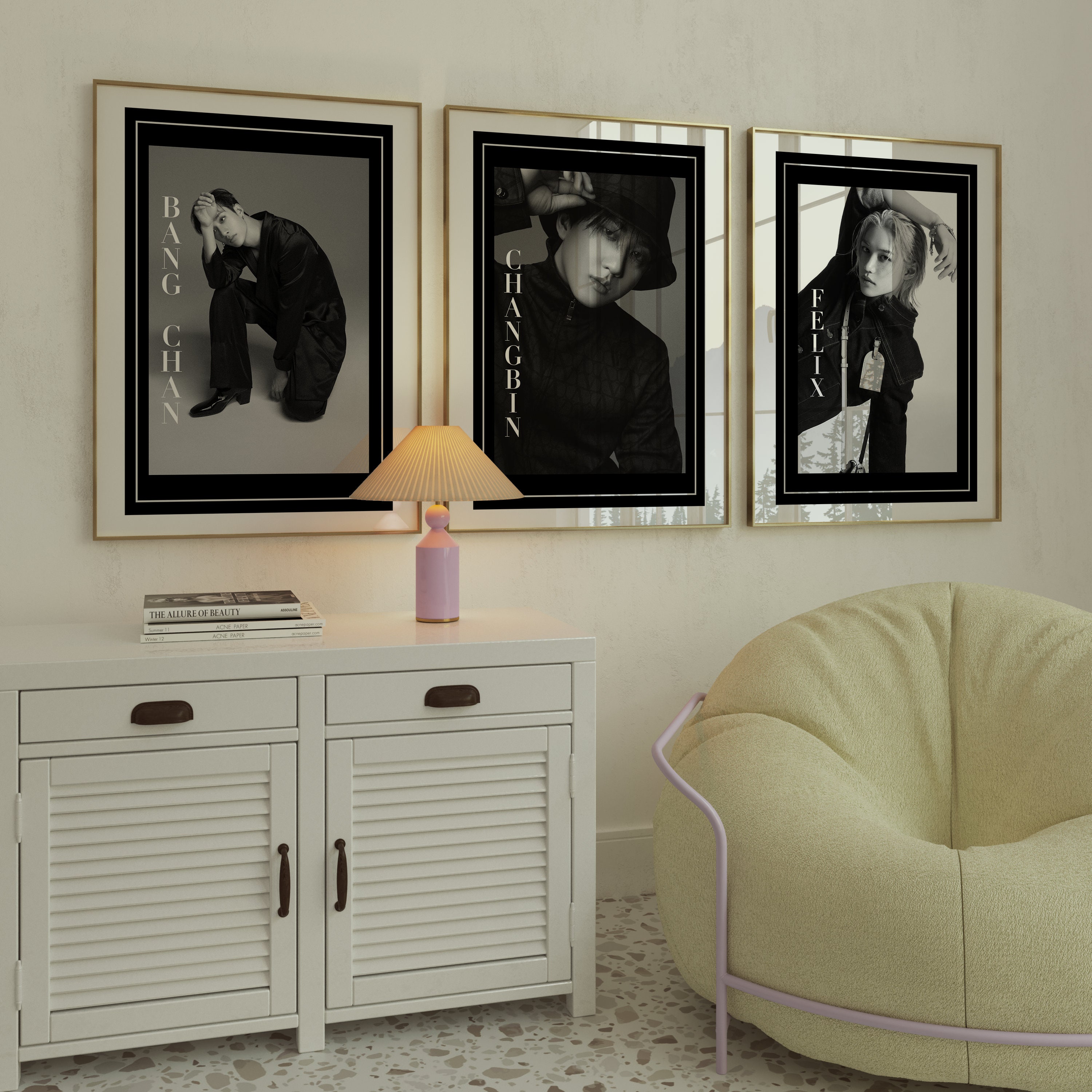 Poster Kpop Stray Kids Sur Toile - Décor Salon Ou Chambre - Dimensions 40 X 60 Cm - Impression Haute Qualité - Idée Cadeau Fan