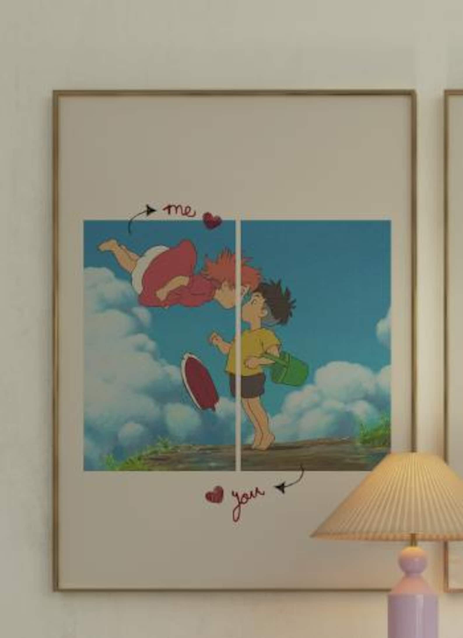 Studio Ghibli Poster Set of 3 - Iconic Movie Scenes - Anime Wall Art ...