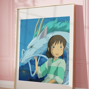 Studio Ghibli  Scene Poster Set of Famous Movies Decor Anime Wall Art Aesthetic Prints Scene Illustrations Room Decor Digital Download