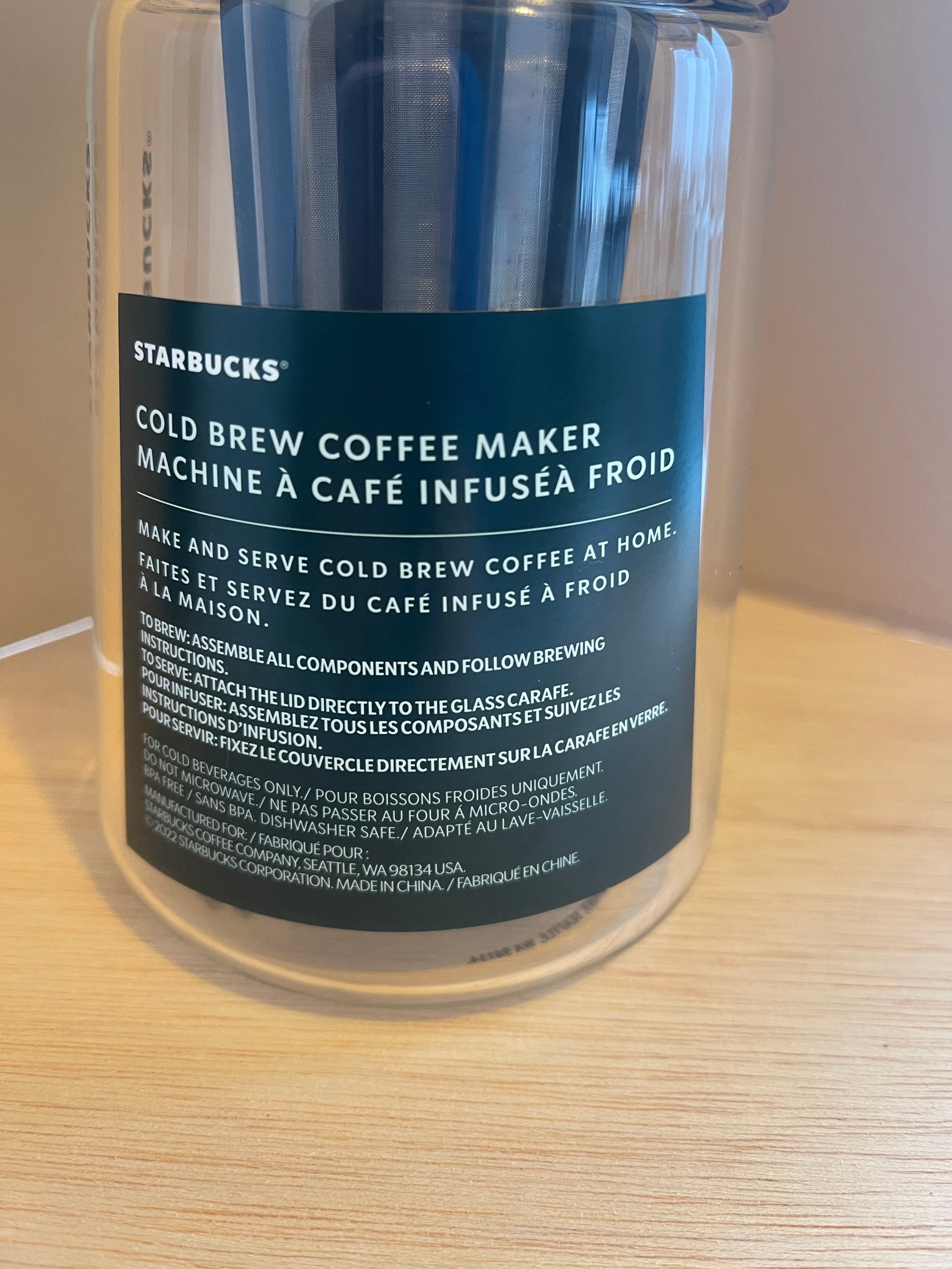 Starbucks Cold Brew Coffee Maker 24 Oz Etsy