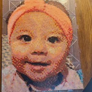 Handmade Full Color Pixel Portrait