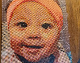 Handmade Full Color Pixel Portrait