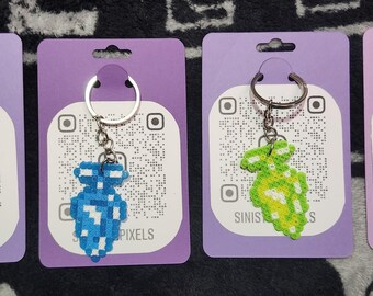 Handmade 8-bit Butt Plug Keychain or Magnet