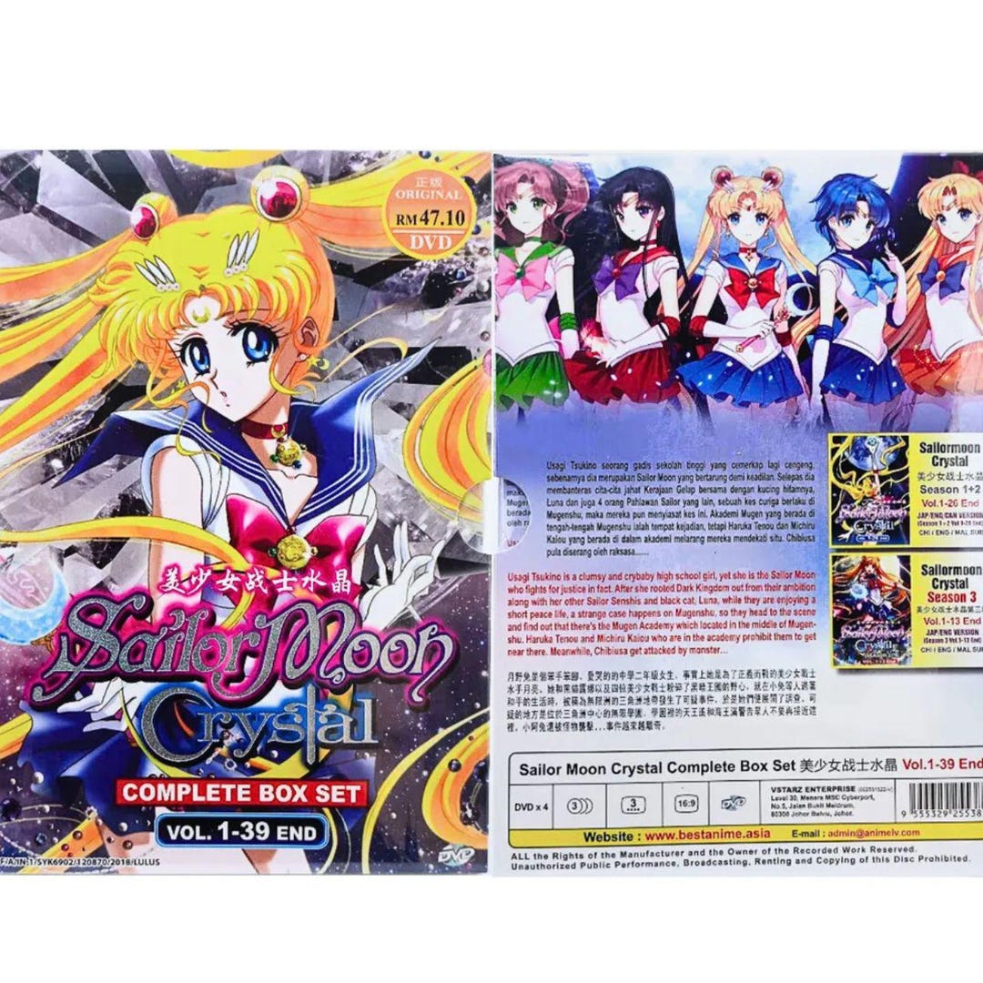 Vintage Sailor Moon Crystal Complete DVD Box Set Vol. 1–39 – Anime