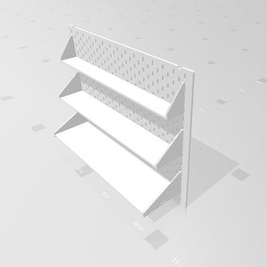 Blaliden Acrylic Pegboard Skadis Accessories for IKEA Greenhouse Cabinet - Indoor Greenhouse for Displaying Plants