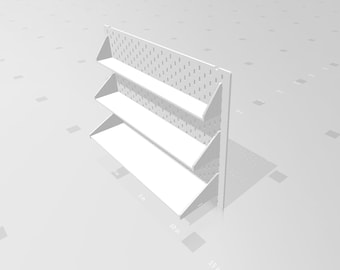 Tall Rudsta Acrylic Pegboard Skadis Accessories