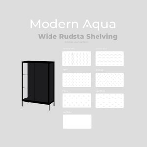 V1** Acrylic Pegboard Skadis and Shelves Kit for Rudsta Wide - 3/8" thickness - Ikea Greenhouse Cabinet