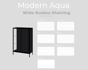 V1** Acrylic Pegboard Skadis and Shelves Kit for Rudsta Wide - 3/8" thickness - Ikea Greenhouse Cabinet