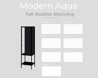 V1** Rudsta Tall Acrylic Pegboard Skadis and Shelf Kit for IKEA Greenhouse Cabinet