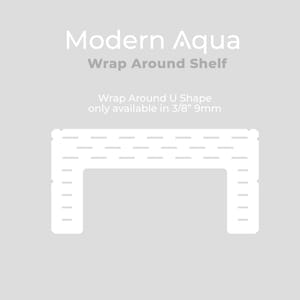 Acrylic Shelves (V1**) - Wrap Around Shape 3/8" (9mm) Thickness for Milsbo, Rudsta, and Fabrikor IKEA Greenhouse Cabinets - a la Carte